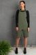 olive green women's dungarees