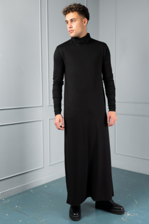 black men's turtleneck dress