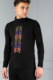 men's turtleneck with colored cord