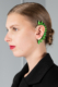 green spike women's ear cuff