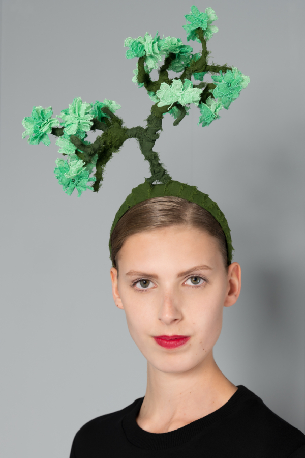 unique green headpiece