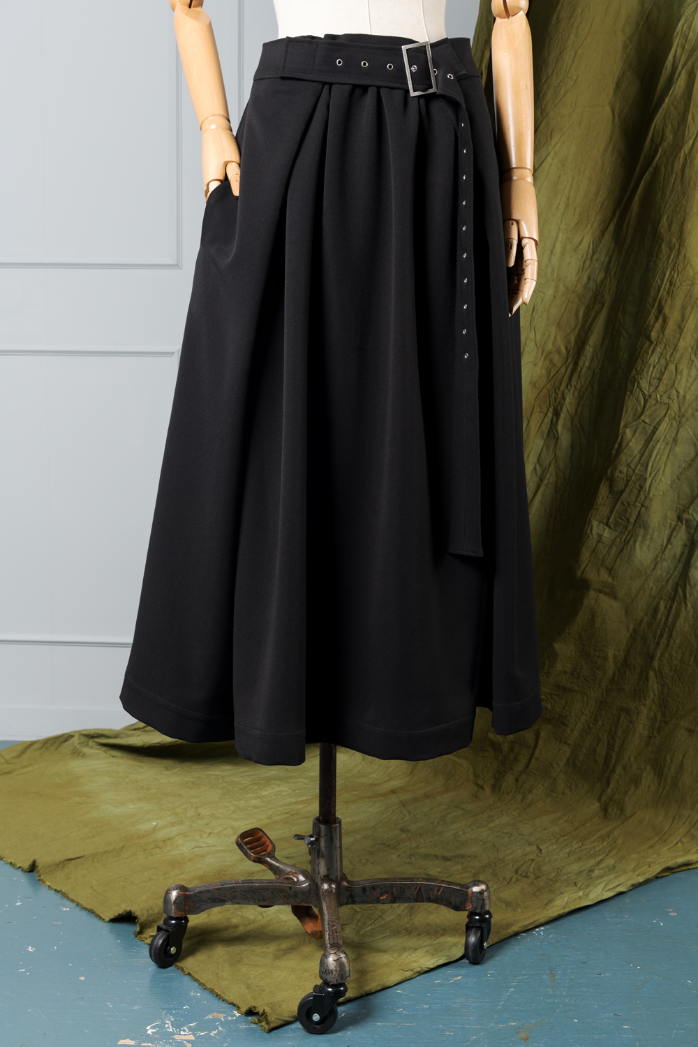 Belt with skirt sales attached