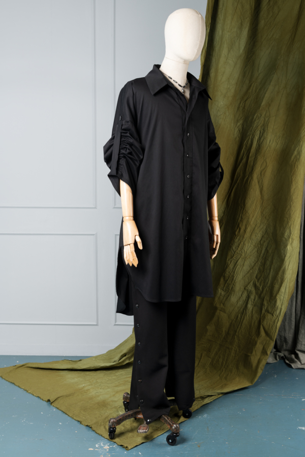 black oversized men's shirt