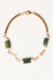 jade and pearl golden bracelet