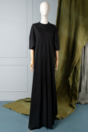 long black oversized women's dress