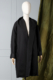 black hooded women's cardigan
