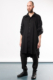 black oversized men's shirt