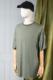 oversized green bamboo tee