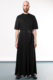 long black oversized men's dress