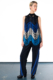 elegant blue women's pants