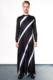 long striped black men's dress