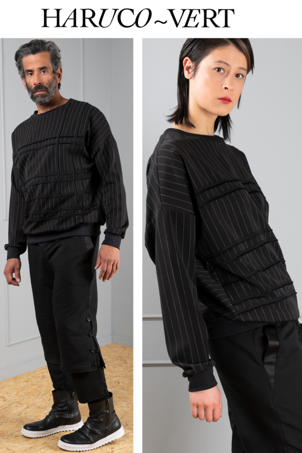 pinstripe sweater unisex