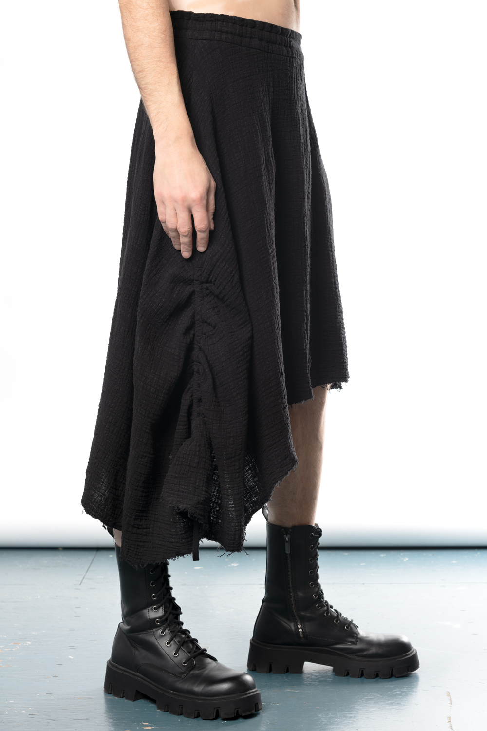 Asymmetrical skirt mens online
