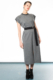 sleeveless grey boxy dress