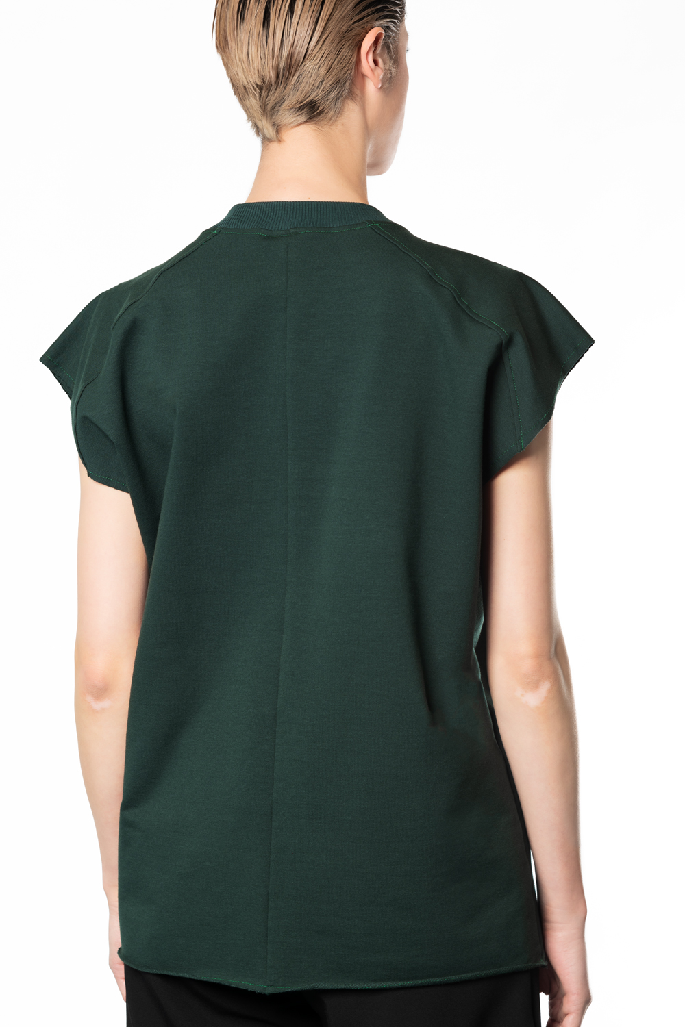 Tosakan sleeveless dark green boxy sweater - Image 10
