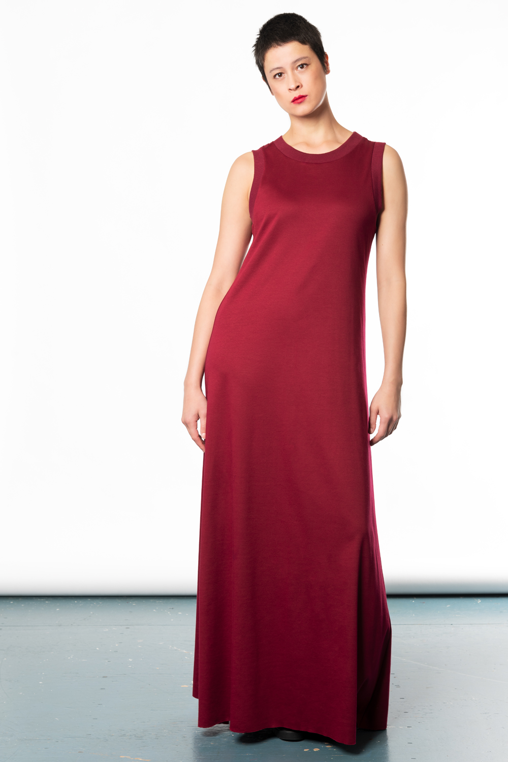 burgundy tank dress Wyobmus Dresses for Curvy Women Sleeveless Tank Dress Solid Crew Neck Slim  Fit Tie Waist Ruched Summer Casual Mini Dress B-Burgundy