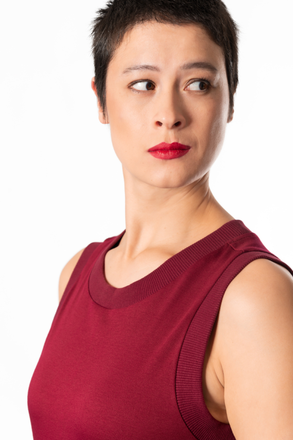 burgundy tank top dress