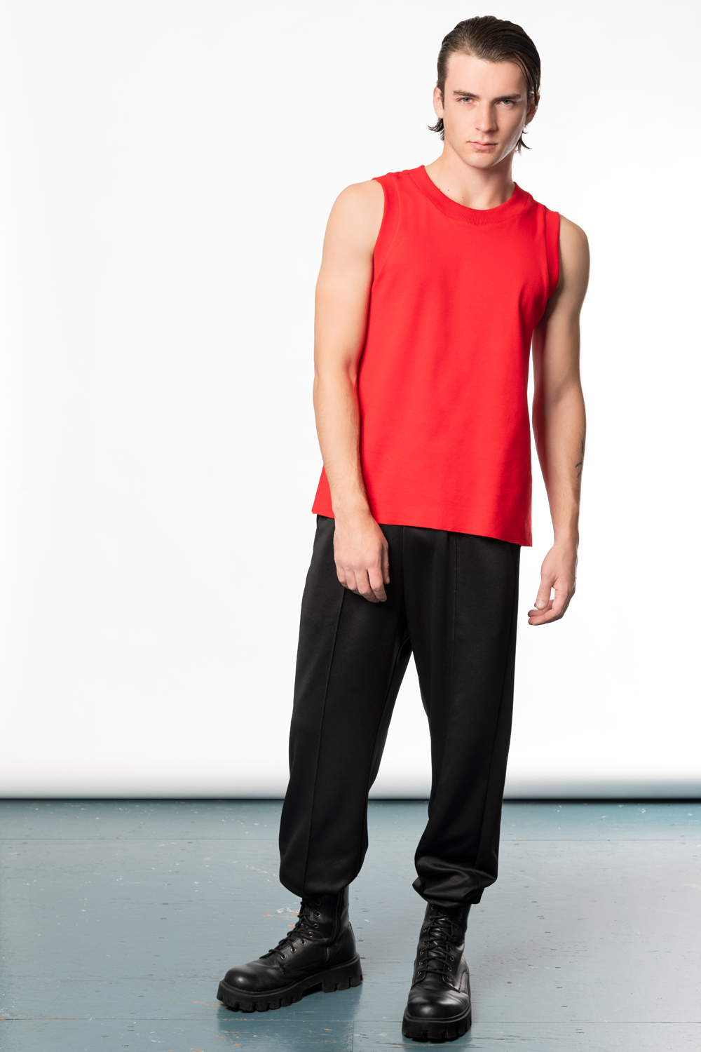 red men's tank top