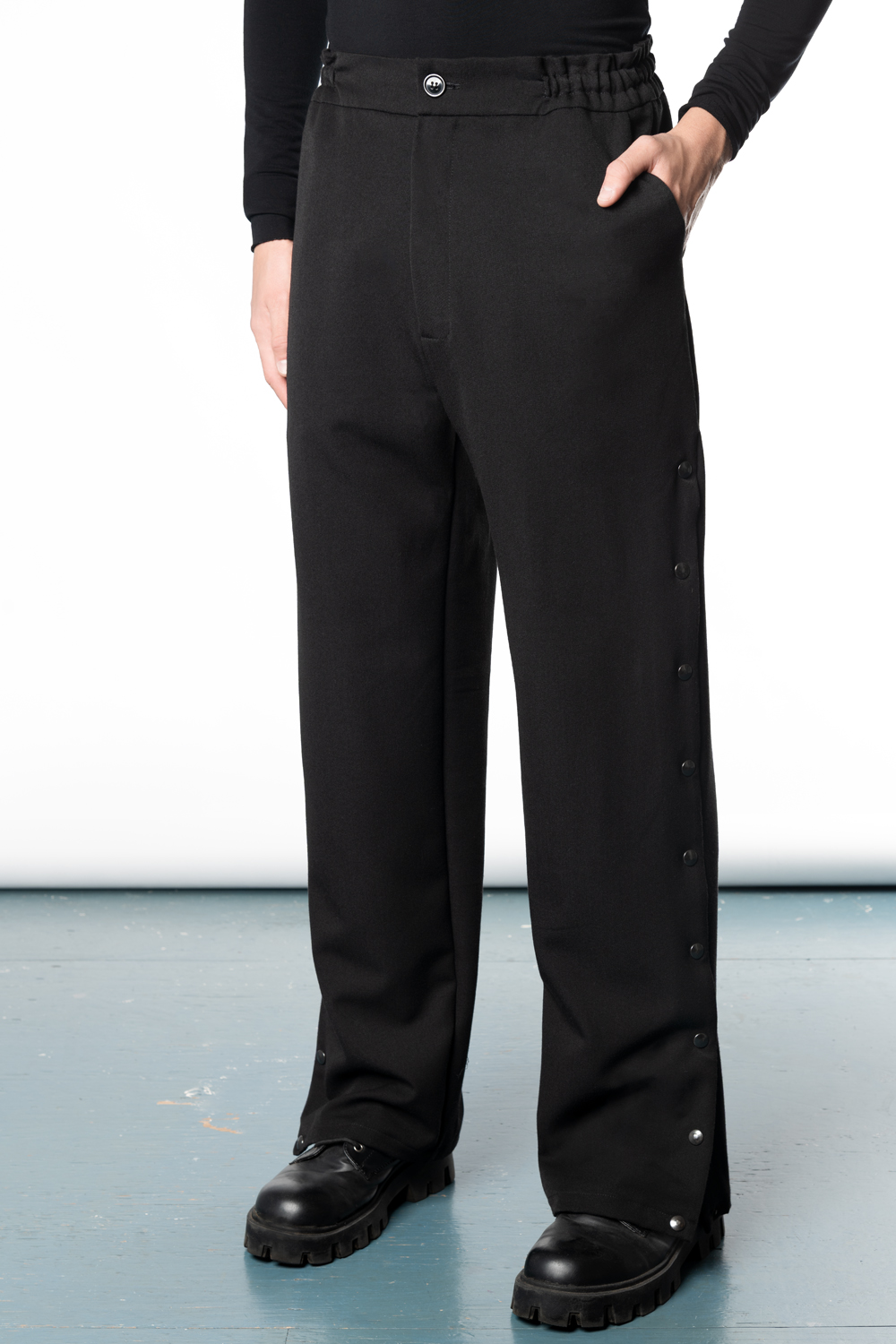 スラックス CONERSTONE 21AW SIDE BUTTTON TROUSERS side button unisex trousers | Haruco-vert