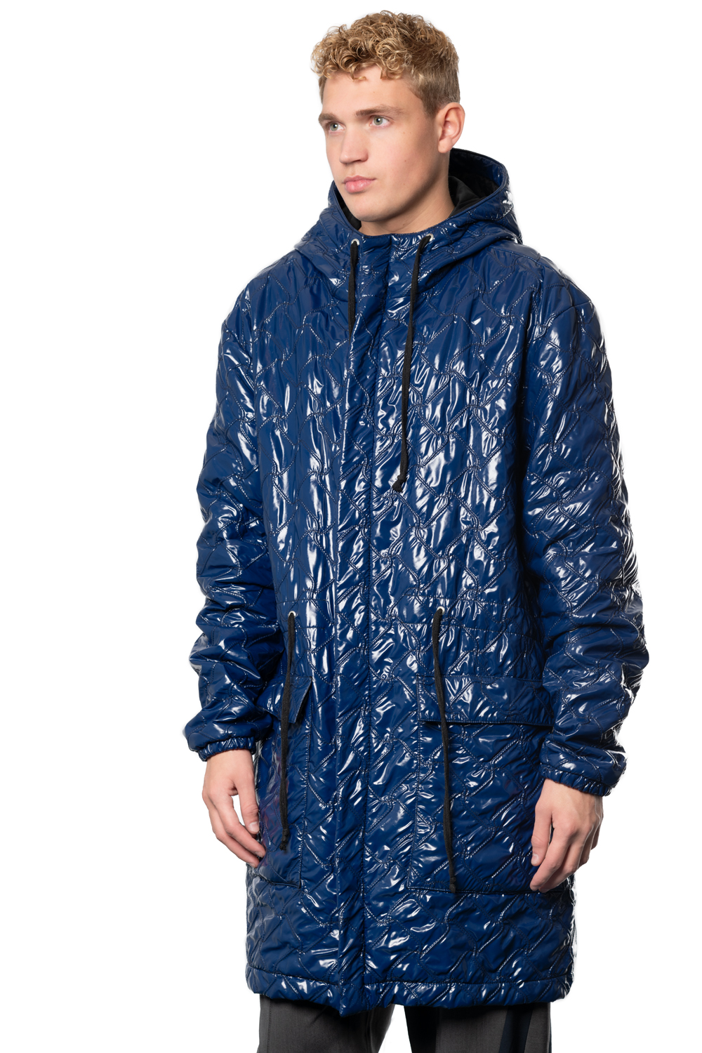 Castor dark blue unisex fishtail parka - Image 3