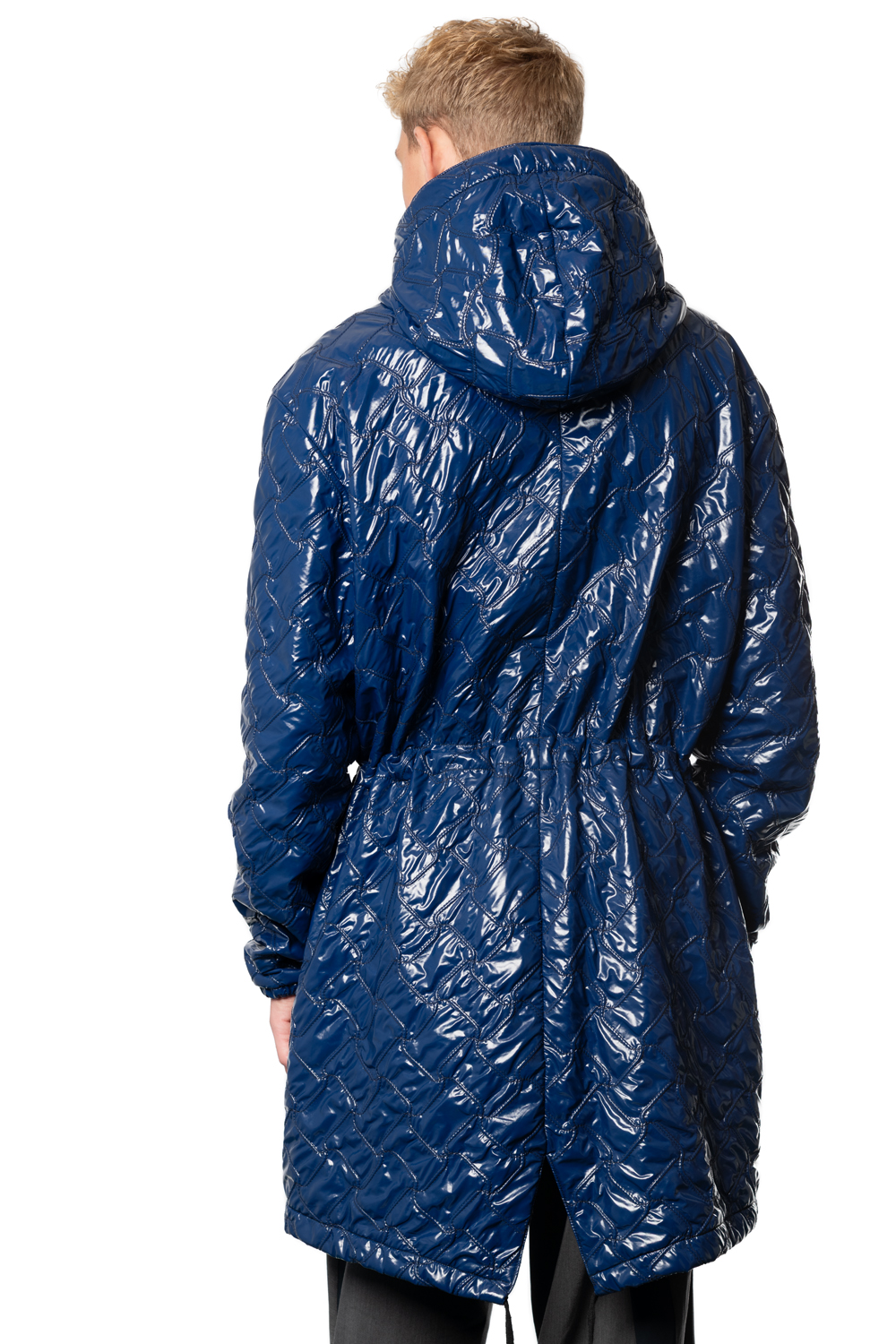 Castor dark blue unisex fishtail parka - Image 5
