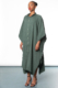 sage green women's cotton kaftan shirt