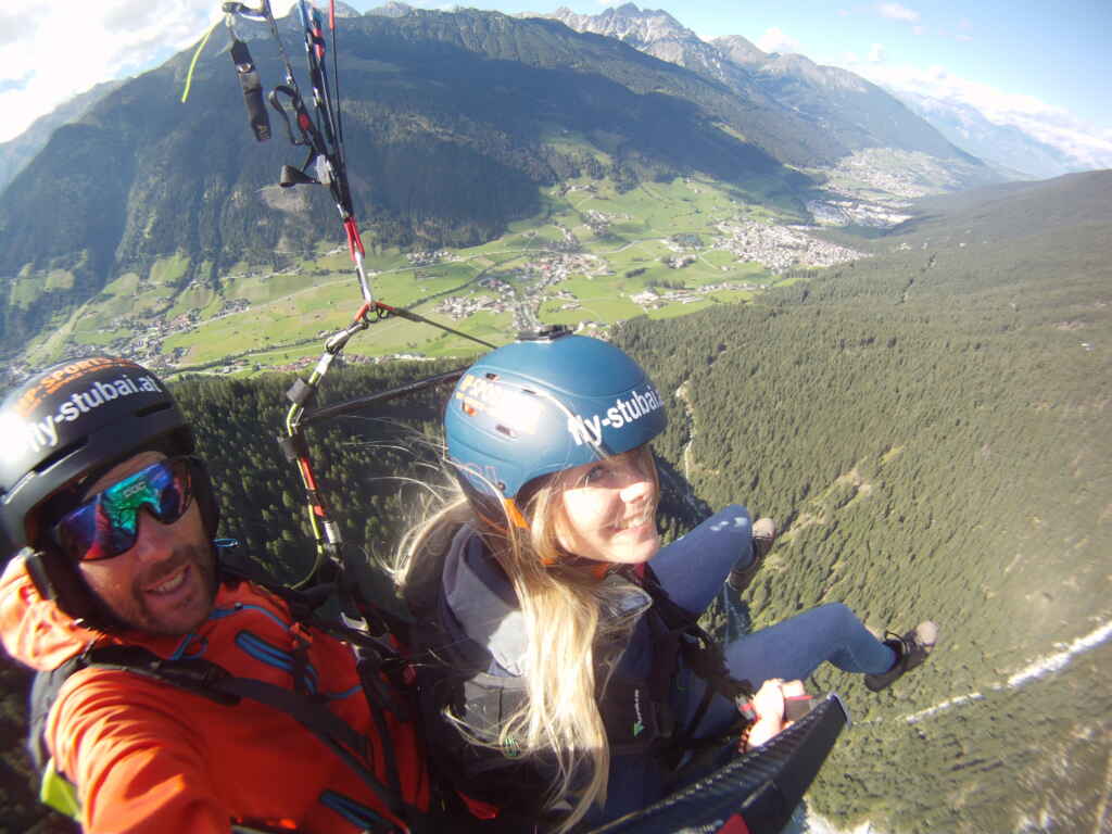 Paragliding im Stubai