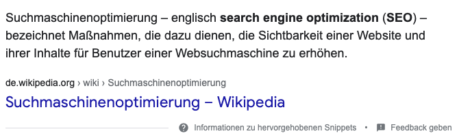 Rich Snippets