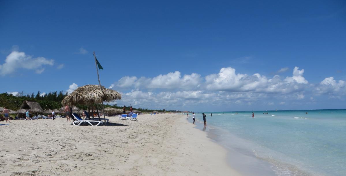 Urlaub in Kuba am langen Strand in Varadero