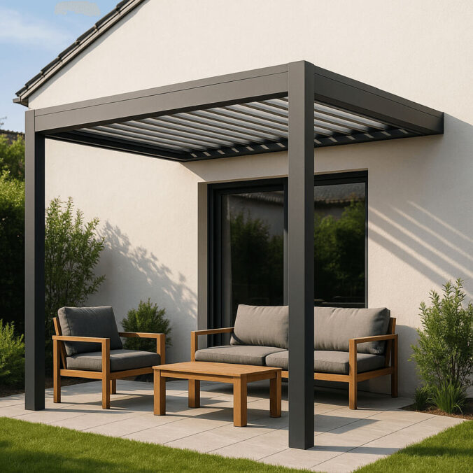 Vægmonteret pergola