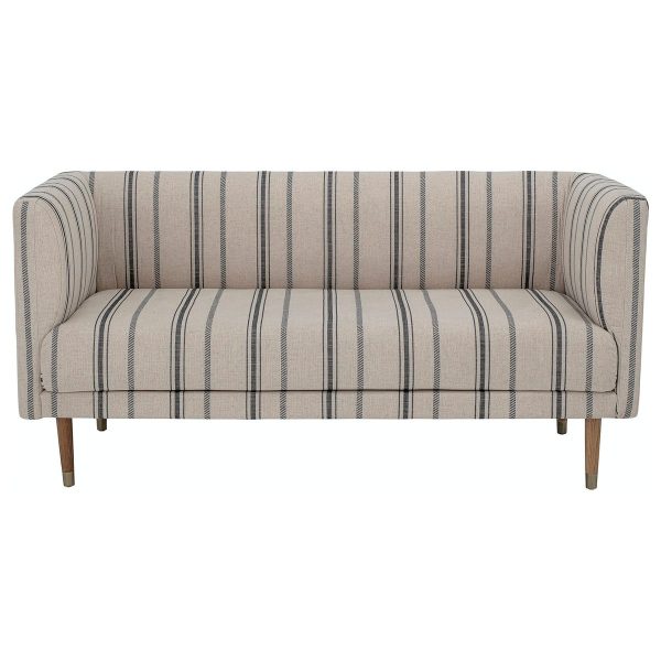 Nolan, Sofa, Polyester by Bloomingville (H: 73 cm. B: 77 cm. L: 160 cm., Hvid)