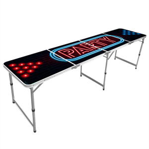 Beer Pong Bord Neon Party LED Deluxe