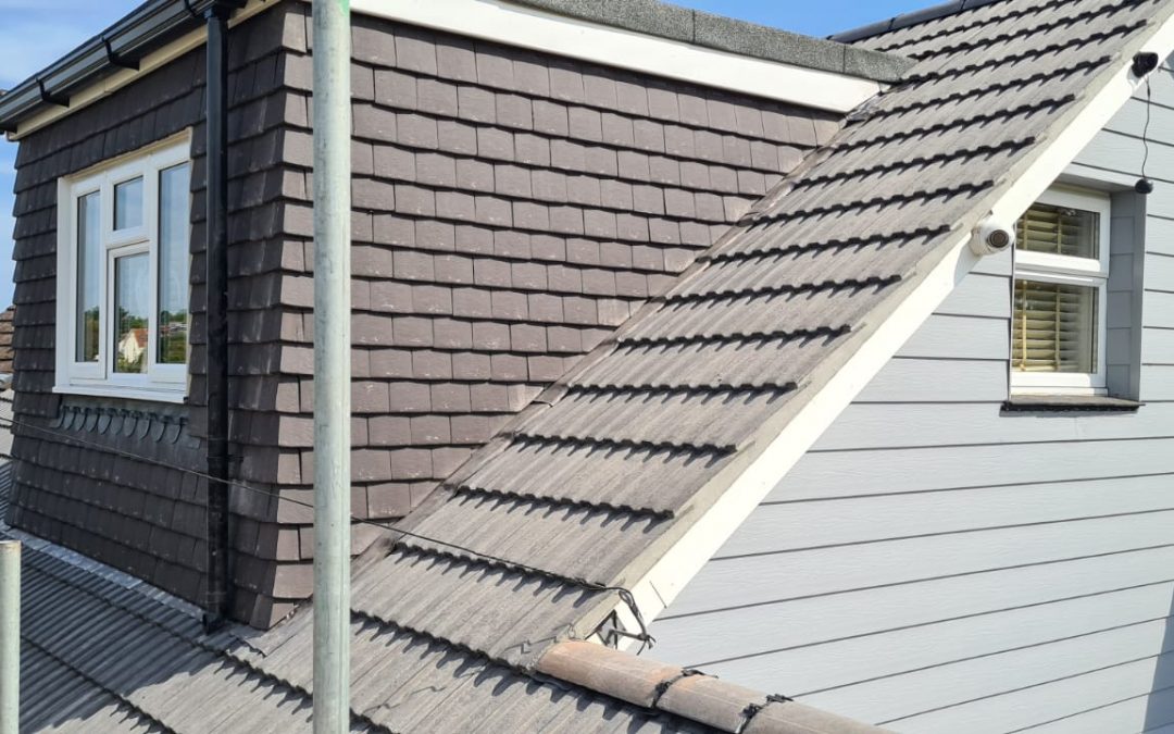 Roof Re-Tiled with Grey Roof Tiles