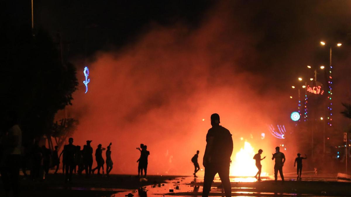 TOPSHOTS-TOPSHOT-IRAQ-POLITICS-DOMO-UNREST