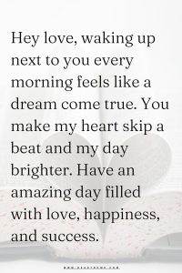good morning text for him to make him smile- heartdome.com