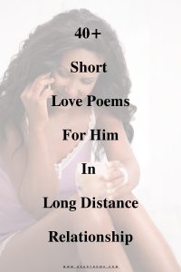 40+ Short Love Poems For Him Long Distance Relationship - Heart Dome
