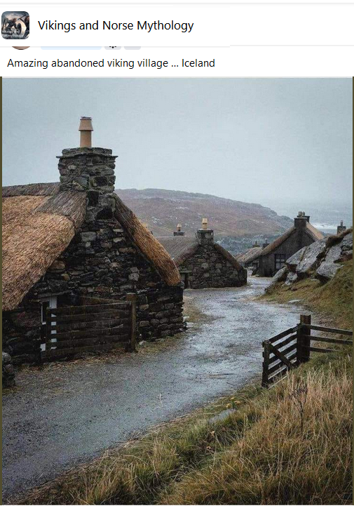 An abandoned Viking Village in Iceland?