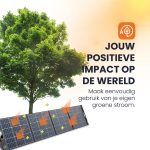 opladen via zonne-energie heko solar unfold 200 portable solar panel en solar charger draagbaar zonnepaneel