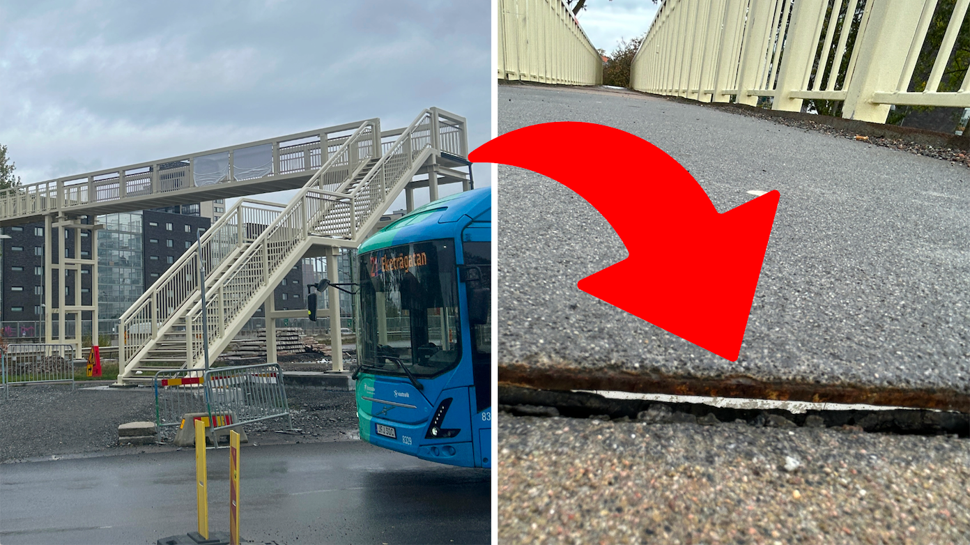 Gångbron mellan Kville och Frihamnen rustas inte upp – i väntan på att en ny bro kanske ska byggas