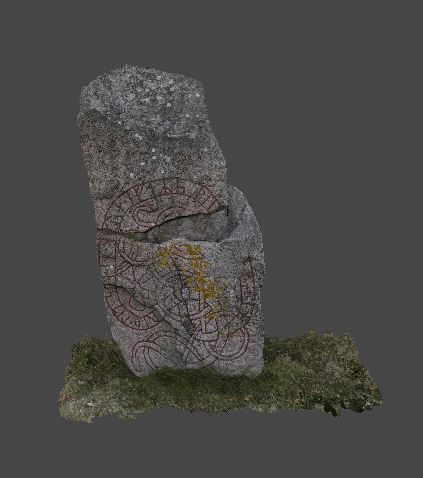 3D model of a runic stone