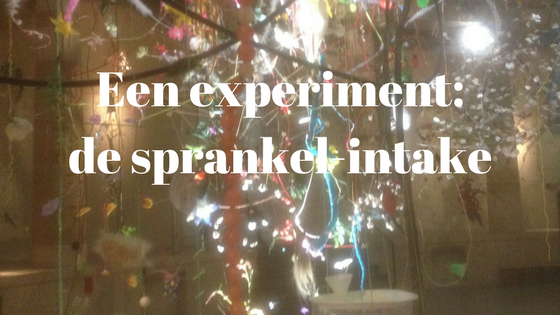 Een experiment: de sprankel-intake
