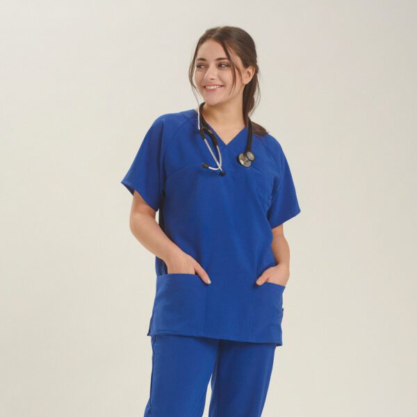 Uniformstopp helseuniform blå unisex, behagelig kvalitet til dame