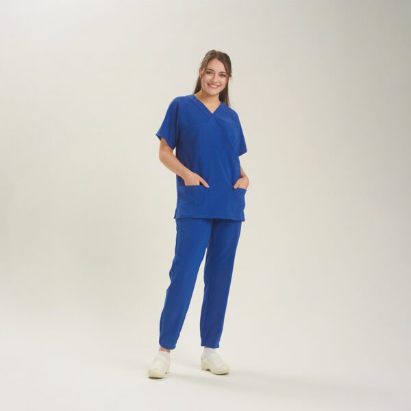 Uniformstopp helseuniform blå unisex, behagelig kvalitet smarte løsninger passform