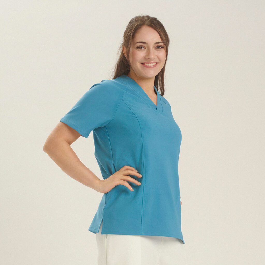Uniformstopp helseuniform turkis dame, behagelig kvalitet kvinnelig sykepleier