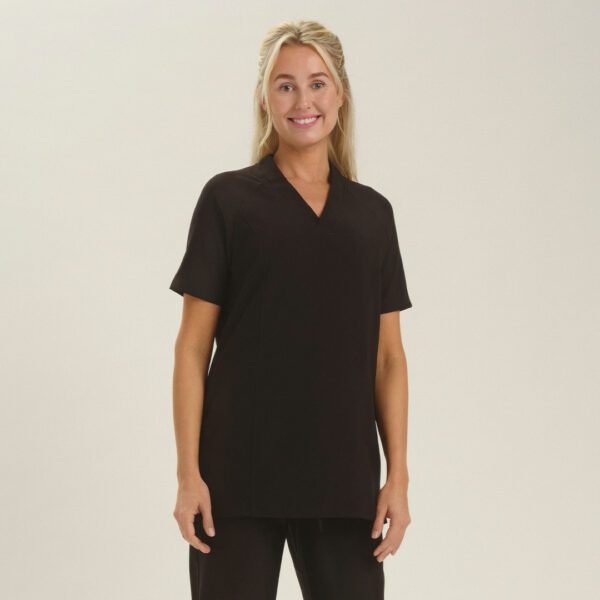 Uniformstopp helseuniform svart dame, behagelig kvalitet kvinnelig tannlege