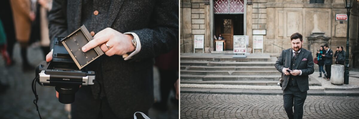 Alex and Jenni Prague wedding photographer destination photography henry lowther europe czech republic abroad UK documentary city old town square charles bridge 