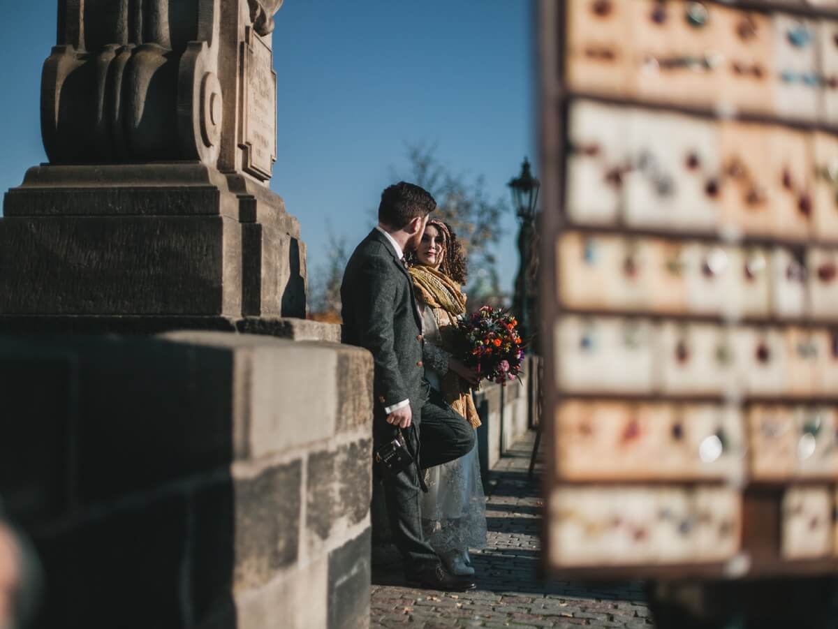 Alex and Jenni Prague wedding photographer destination photography henry lowther europe czech republic abroad UK documentary city old town square charles bridge 