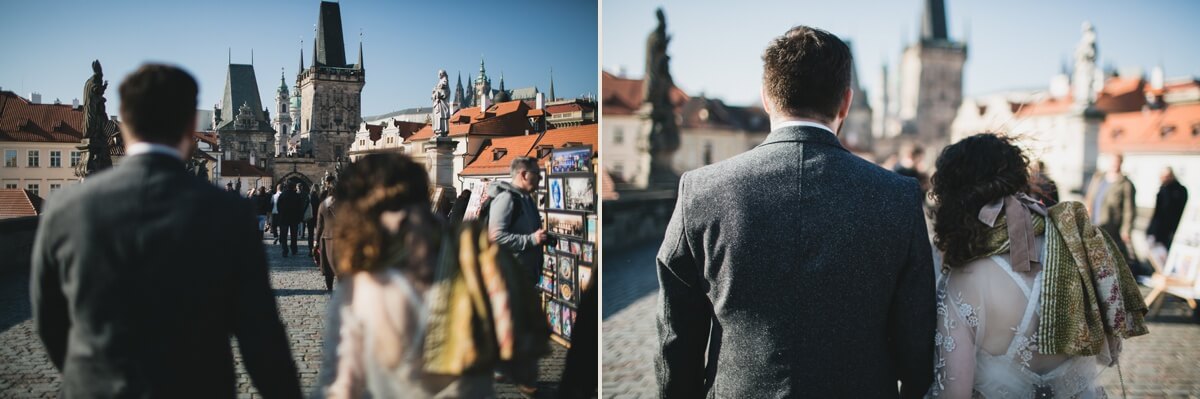 Alex and Jenni Prague wedding photographer destination photography henry lowther europe czech republic abroad UK documentary city old town square charles bridge 