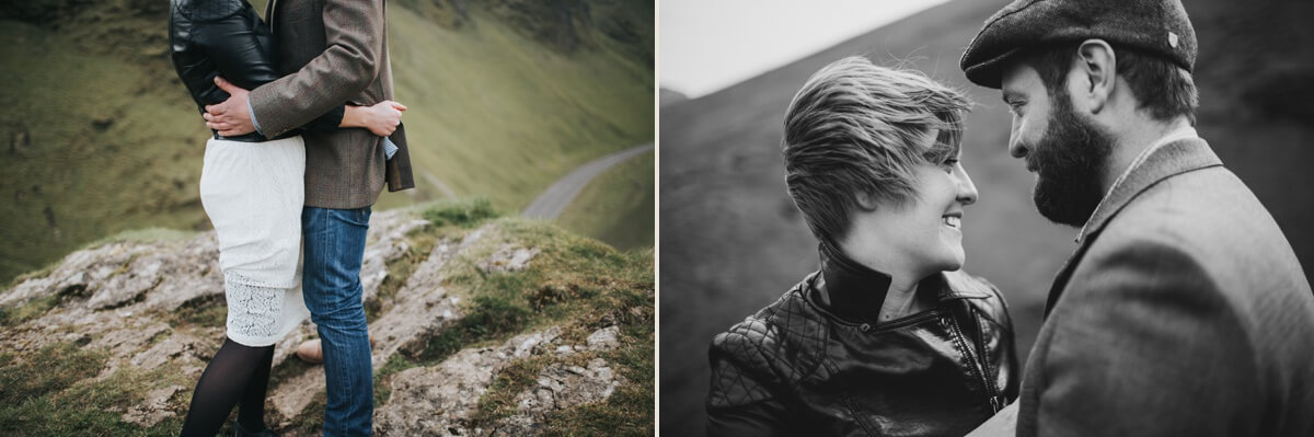 Mark and Hayley Peak District Couples family shoot engagement Lincolnshire wedding photographer