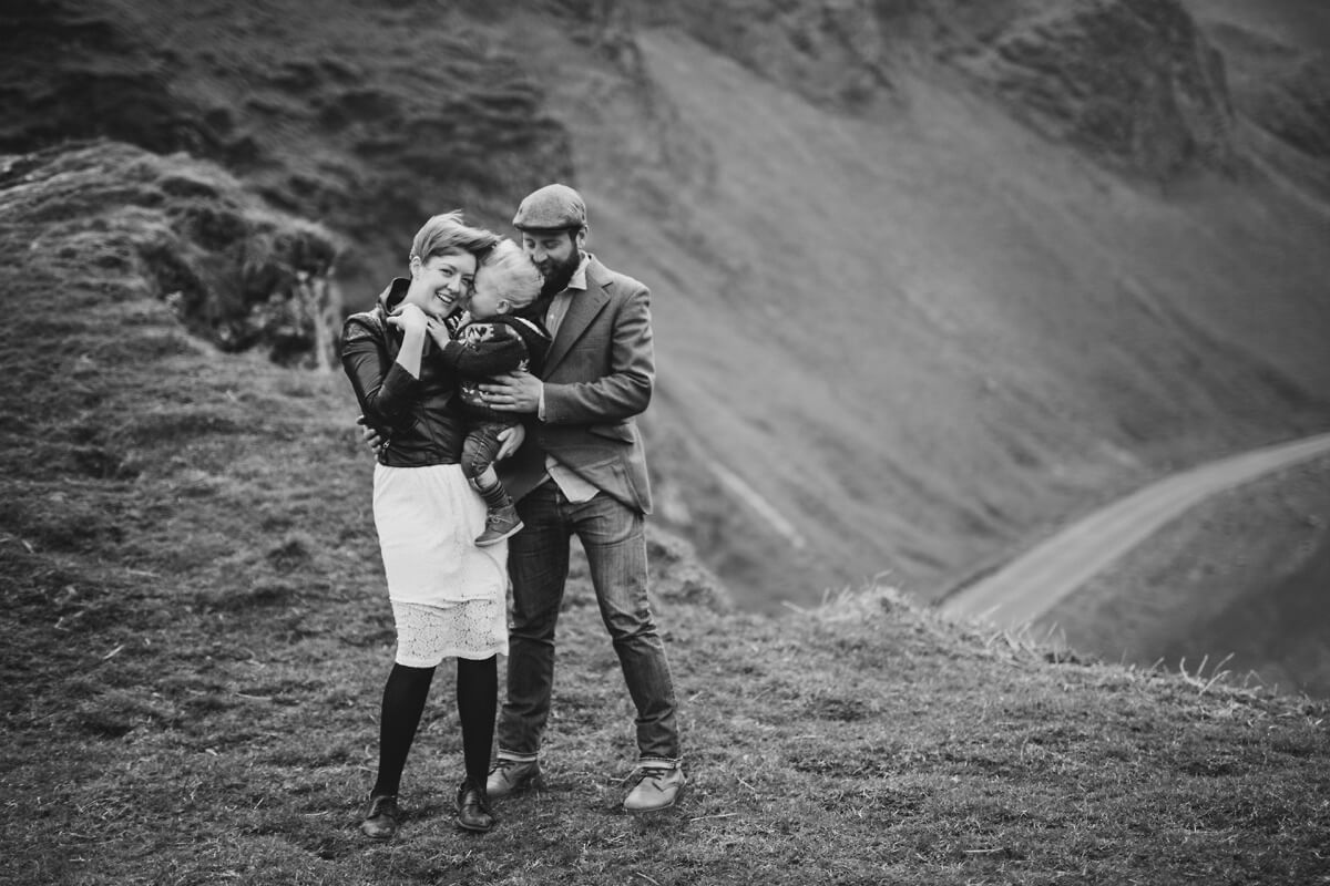 Mark and Hayley Peak District Couples family shoot engagement Lincolnshire wedding photographer